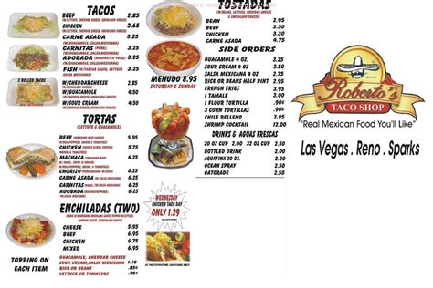Roberto's Menu .